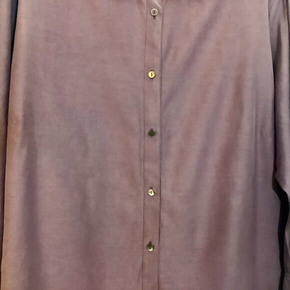 J.Jill Tunic Top Eggplant Color 4 X Long Sleeve - Picture 3 of 10